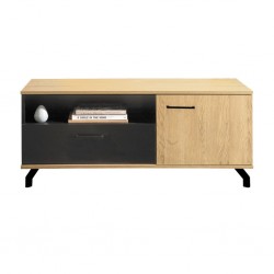 TV komoda MADISON ST-08 (Juoda/Dab biszkoptowy) 120 cm NAUJIENA